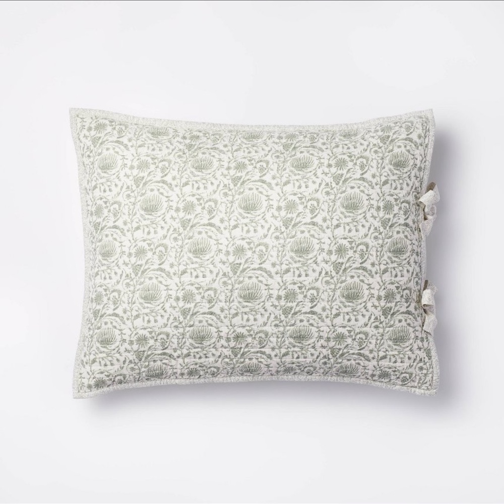 ✨Set of 2!✨ King Size Decorative Border Quilt Shams - Threshold / Studio McGee